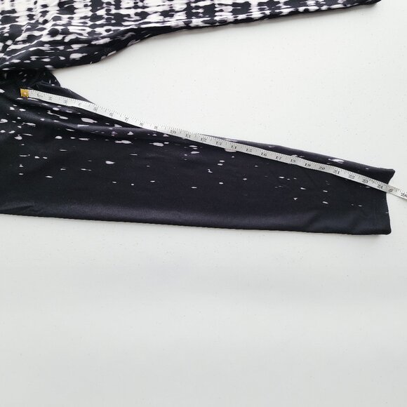 FILA Sport White and Black Speckle Athletic Leggings - Picture 4 of 5